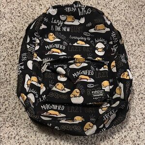 Loungefly Black and Yellow Gudetama Backpack
